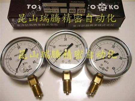 NSPA-1/4-60-40MPa东洋计器兴业TOKO高压压力表
