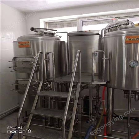 大型啤酒厂啤酒设备 3000升酿酒机械