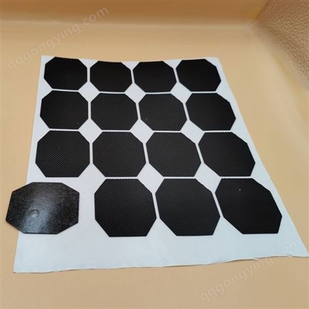 黑色硅胶防滑垫片 保护缓冲降噪粘力强即撕即用