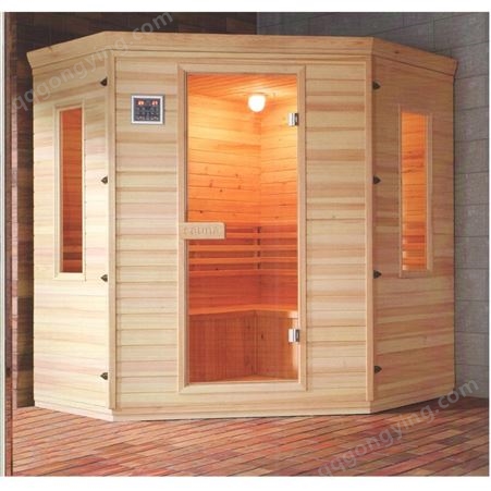 家用四人传统桑拿房火山石桑拿炉蒸汽房sauna room产地直售