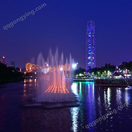 大型广场水幕音乐喷泉 美亚景观 造型美观 简约大方 欢迎来电