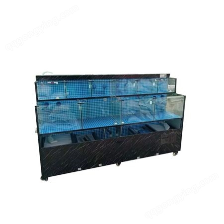 HSA-01海鲜鱼缸设计制作 邵阳鱼池的生产厂家 移动式三层活动玻璃缸