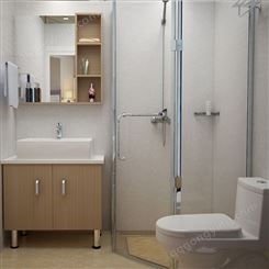BU1618集成洗手间 一体式淋浴房 学校 房地产整体卫浴 卫生间