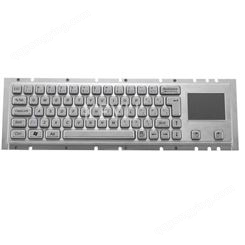 科羽提供65键带触摸板的不锈钢嵌入式工业金属键盘KY-PC-HT