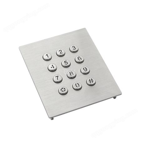 科羽科技厂家供应定制工业金属键盘12键带背光功能KY2047A