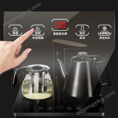 美菱 冷热型茶吧机家用多功能立式饮水机 MY-C02 金色