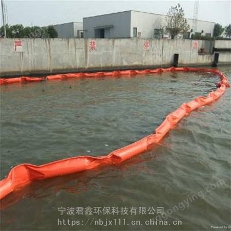 君鑫环保水上拦污带围污栏防污屏橡胶塑料PVC固体浮子围油拦