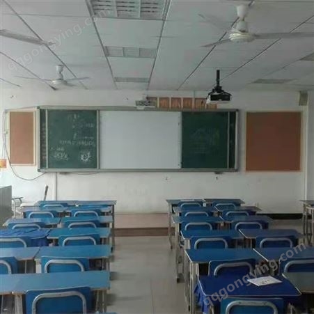 教室标准尺寸长4米宽1.2米黑板绿板白板推拉板极速发货 鼎峰博晟
