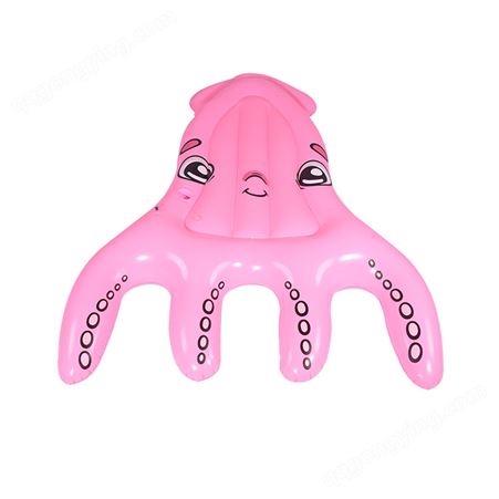 厂家定制新款八爪鱼浮排粉色章鱼水上休闲吊床浮床成人冲浪玩具