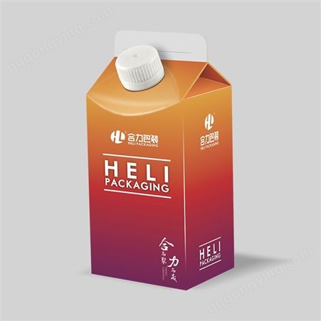 屋顶包包装 合力包装加工定制 用于牛奶 饮料等耐酸碱