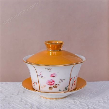唯奥多 陶瓷茶具套装 家用陶瓷茶杯 茶壶 礼品茶具