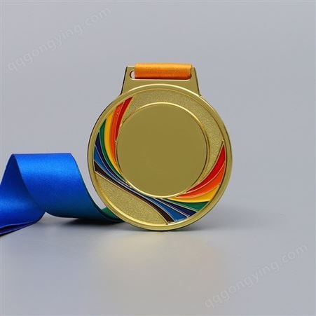 足球比赛金属荣誉奖牌定制 企业活动锌合金烤漆奖章挂牌