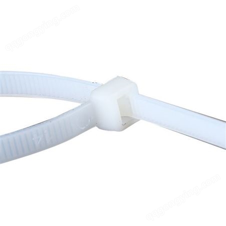 现货尼龙扎带 白色国标塑料捆绑带规格齐全 束线带定制