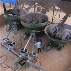 大型矿山设备干湿两轮碾金机磨矿效果 双轮研磨机金粉锡矿粉碎机