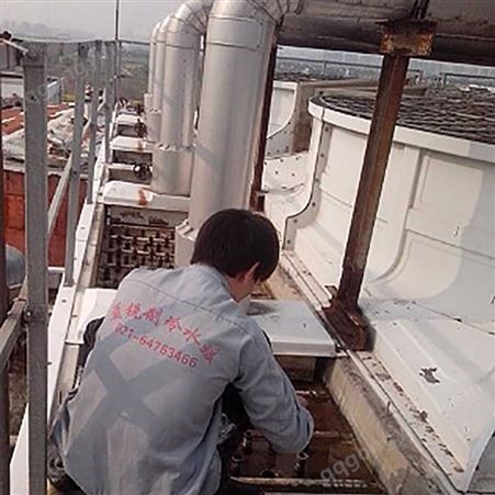 上海松江石湖荡斯频德冷却塔钢结构防腐、维修
