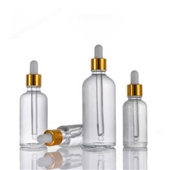 批发 精油瓶 5ml30ml透明滴管瓶 15ml加厚玻璃精华原液瓶 可定制