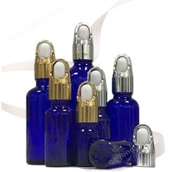 可定制 透明真空蓝色化妆品分装瓶 便携化妆品滴管瓶  精油瓶 印logo