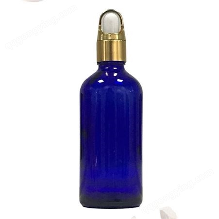 可定制 透明真空蓝色化妆品分装瓶 便携化妆品滴管瓶  精油瓶 印logo