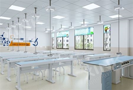 物理吊装实验教室 理化生实验室设备 实验室家具 新科教学设备