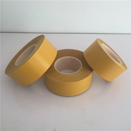 工厂黄色 耐高温超薄布基双面胶 可分切 定制