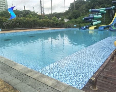 泳池池底材料 融科泳池胶膜 防水防滑卷材 pvc防水材料