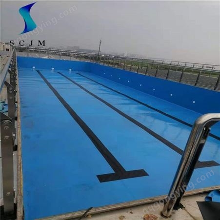 加厚防滑防水卷材 仿马赛克泳池PVC胶膜 游泳池胶膜批发厂家