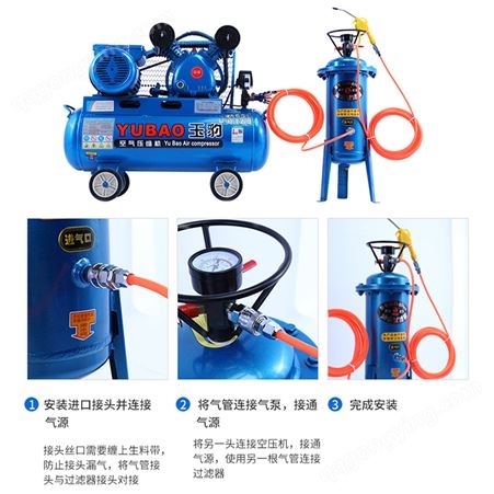 气泵空压机油水分离器空气过滤器精密除水净化压缩空气喷漆干燥机