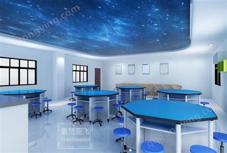八角实验桌创客教室劳技教室学习桌铝木桌操作台 支持定制