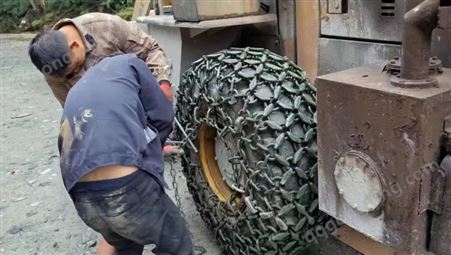 铲车轮胎保护链 耐磨防滑链 盛峰津工 链口处不易变形