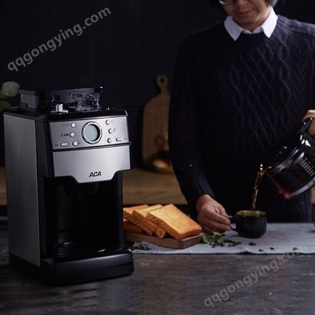 ACA/北美电器 AC-MC130咖啡机家用办公小型全自动研磨一体智能