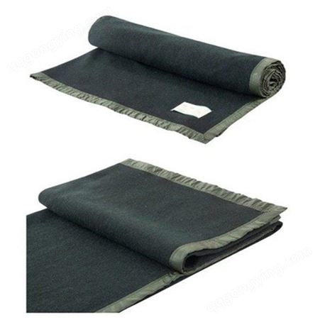 聚酯纤维保暖毯150cm*200cm民政救灾橄榄绿应急毛毯
