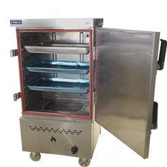 学校食堂厨房设备 豪华型电汽多功能蒸饭柜 5星商厨 龙湖蒸车