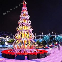 威四方定制装饰品圣诞树 20米商场户外LED灯光圣诞树 厂家供应