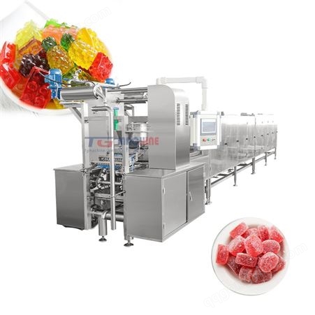 GD150Q全自动凝胶软糖浇注生产线 果胶 明胶 卡拉胶 夹心软糖产线