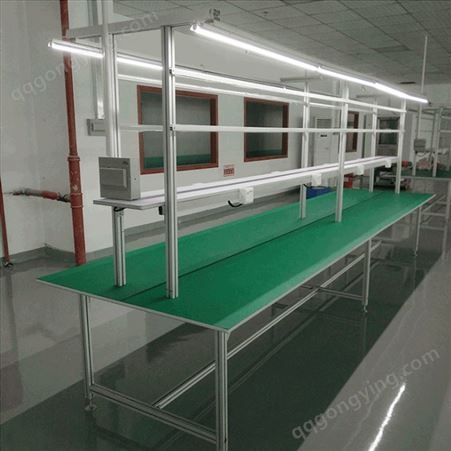 防静电生产线铝合金工作台 电子厂装配桌子 双面流水线操作台