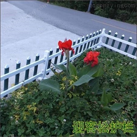 重庆PVC草坪护栏 小区围栏户外花园围栏绿化栏杆塑钢护栏围栏
